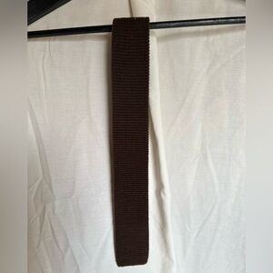 Men's Dark Brown Canvas Crossbody Strap